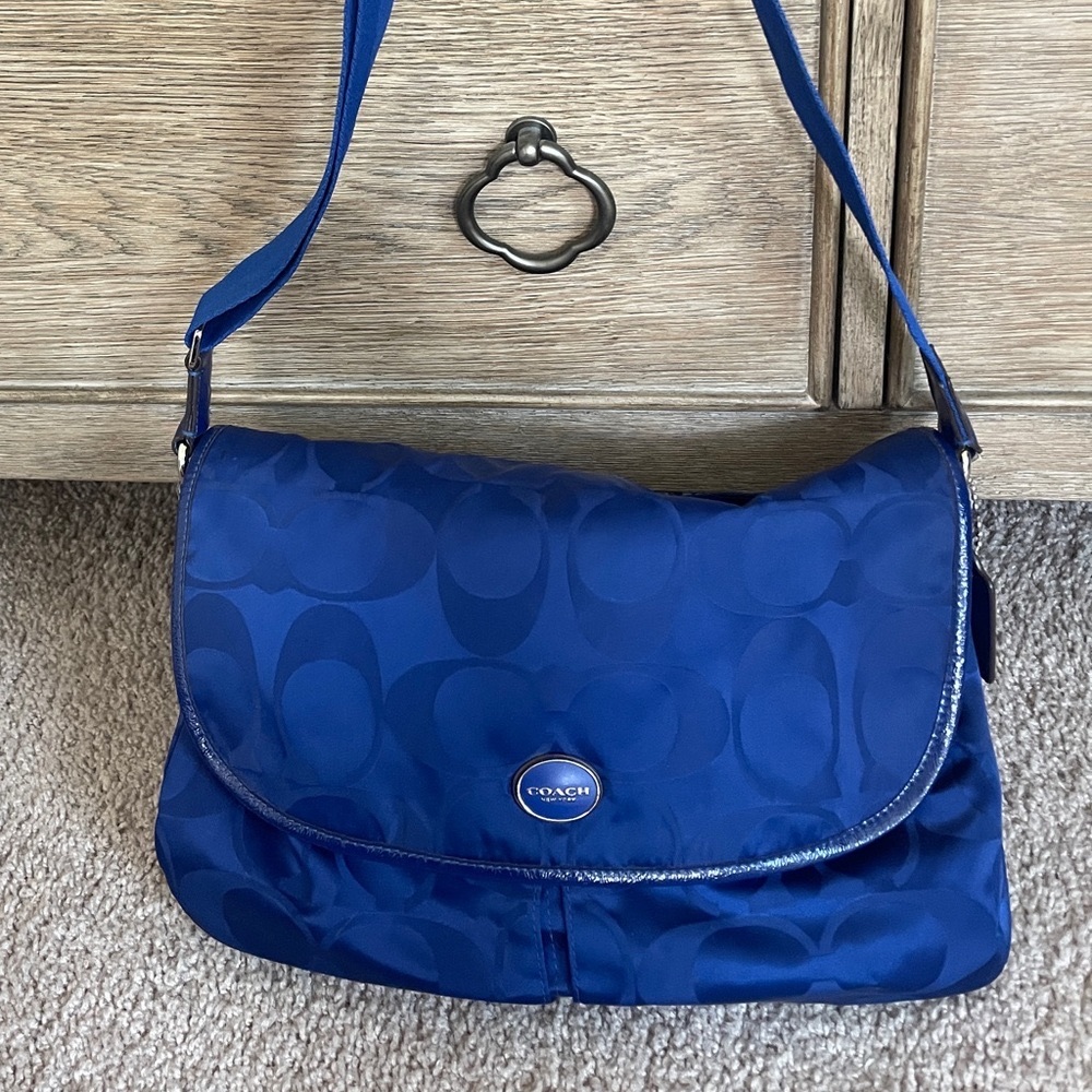 Royal Blue Coach Crossbody Bag